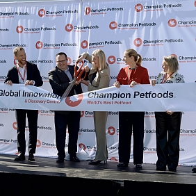 Champion Petfoods unveils its $32M CAD Global Innovation Center in Acheson, Alberta.