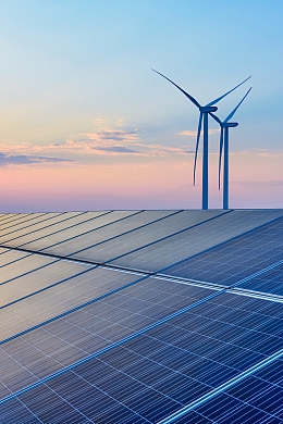 Mars Solar Panels & Wind Turbines