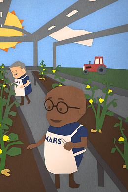 Mars Peanut Story Illustration