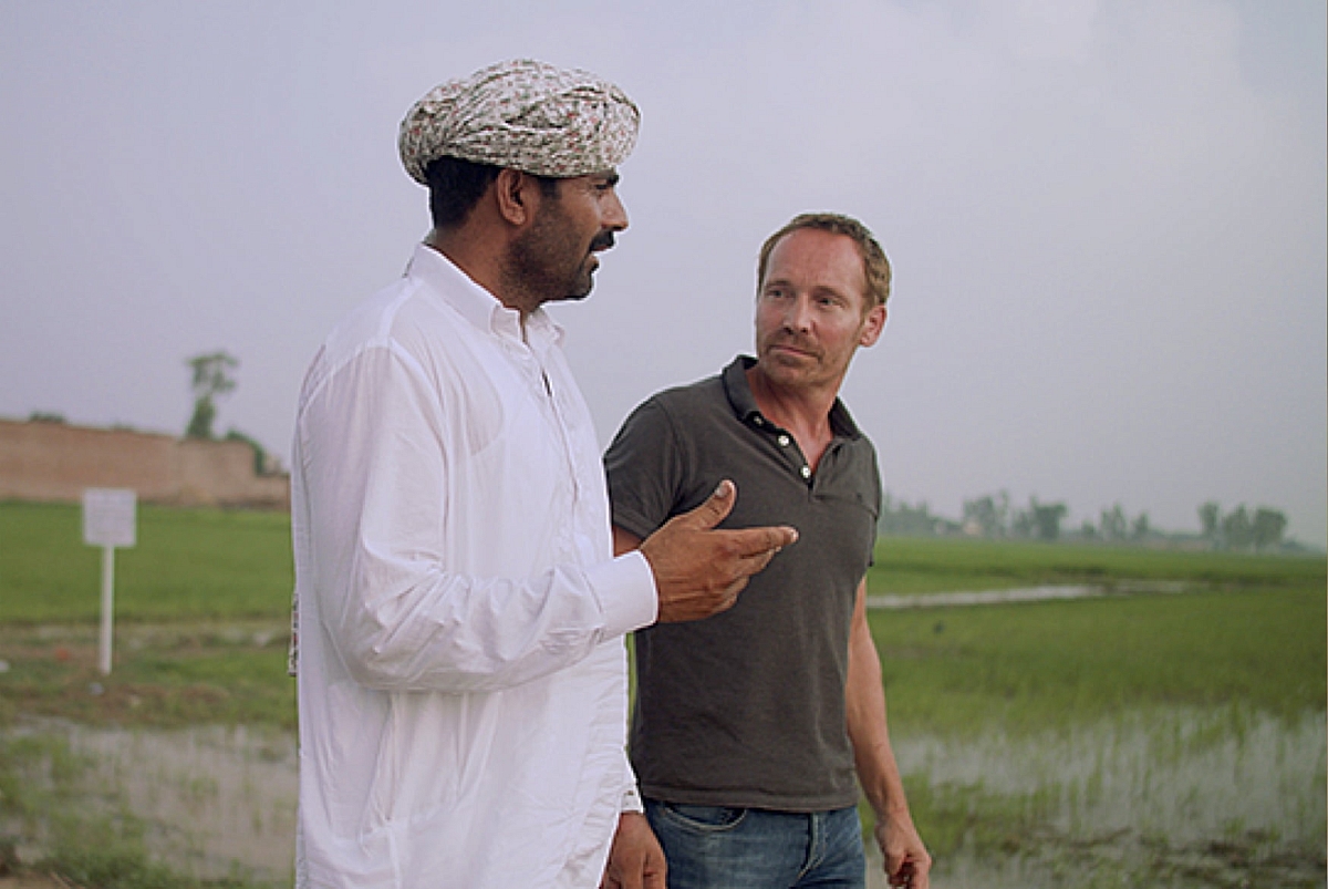two men walking