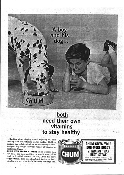 Pedigree chum advert 1980s sales